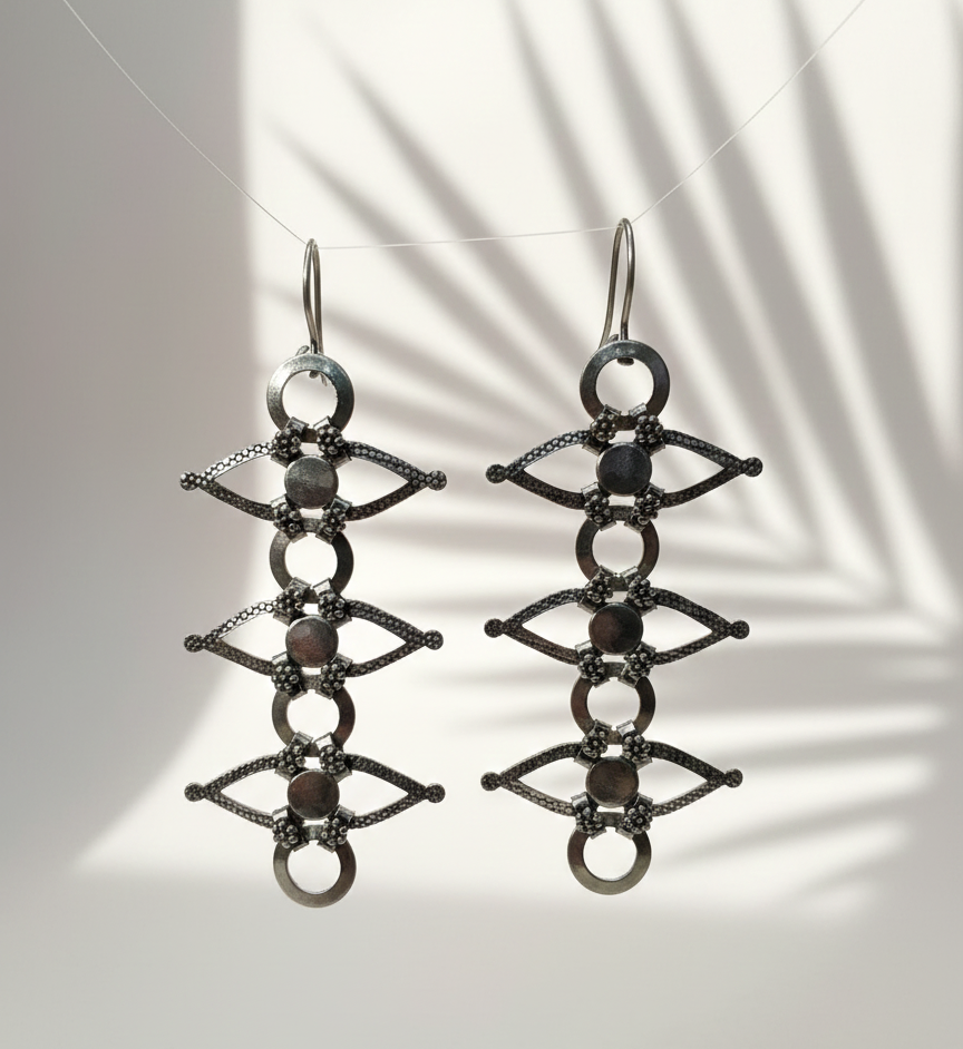 silver women earings