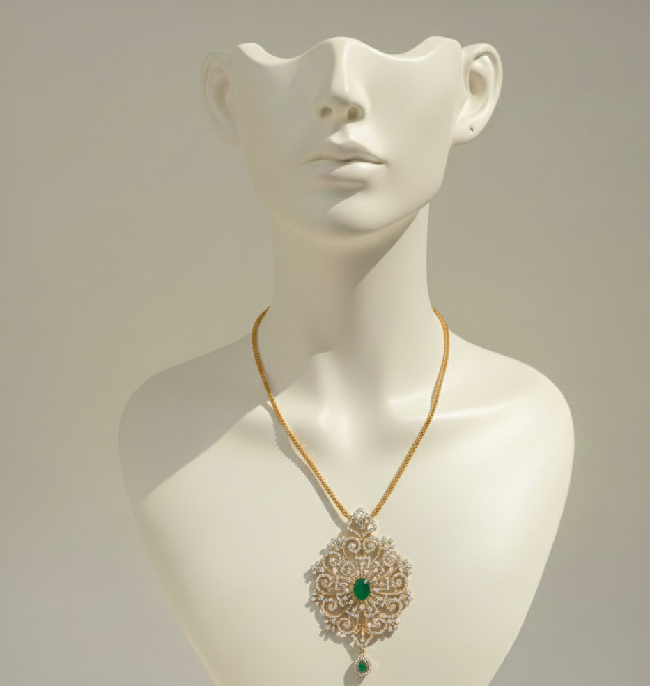 dimond chain pendent set