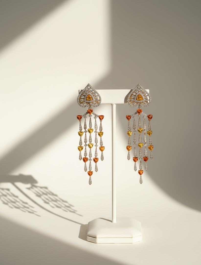gold dimond earings