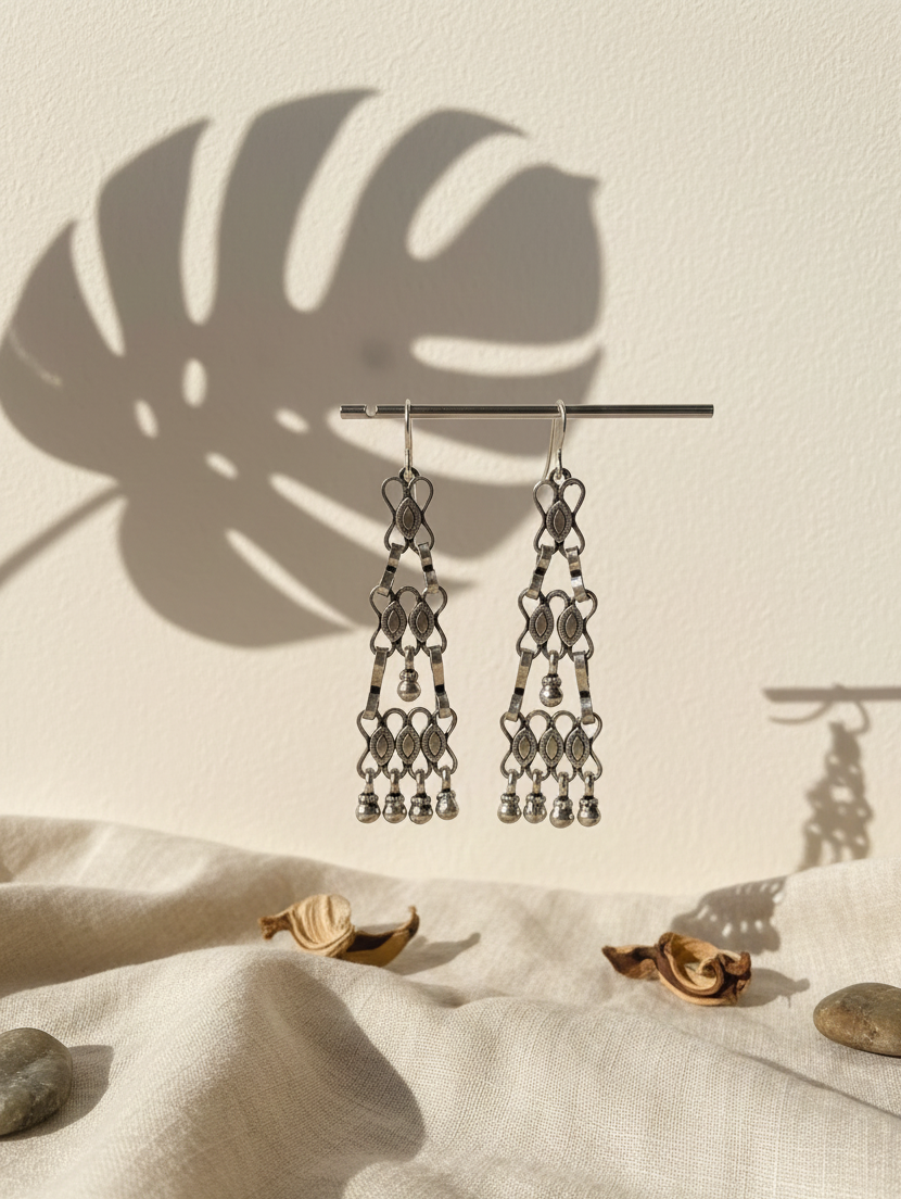 silver women earings