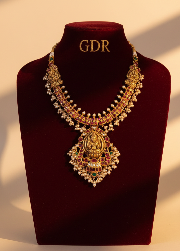 22k jadau kundan guttapusalu