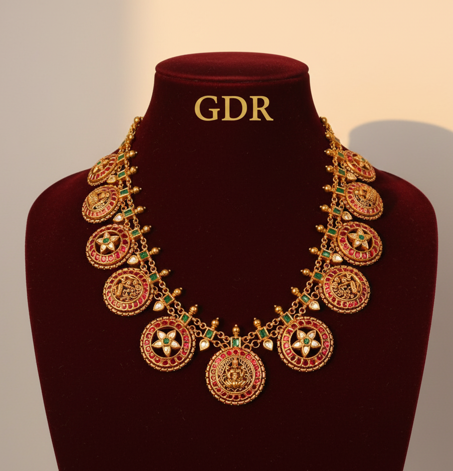 kundan jadau nakkshi buttumala