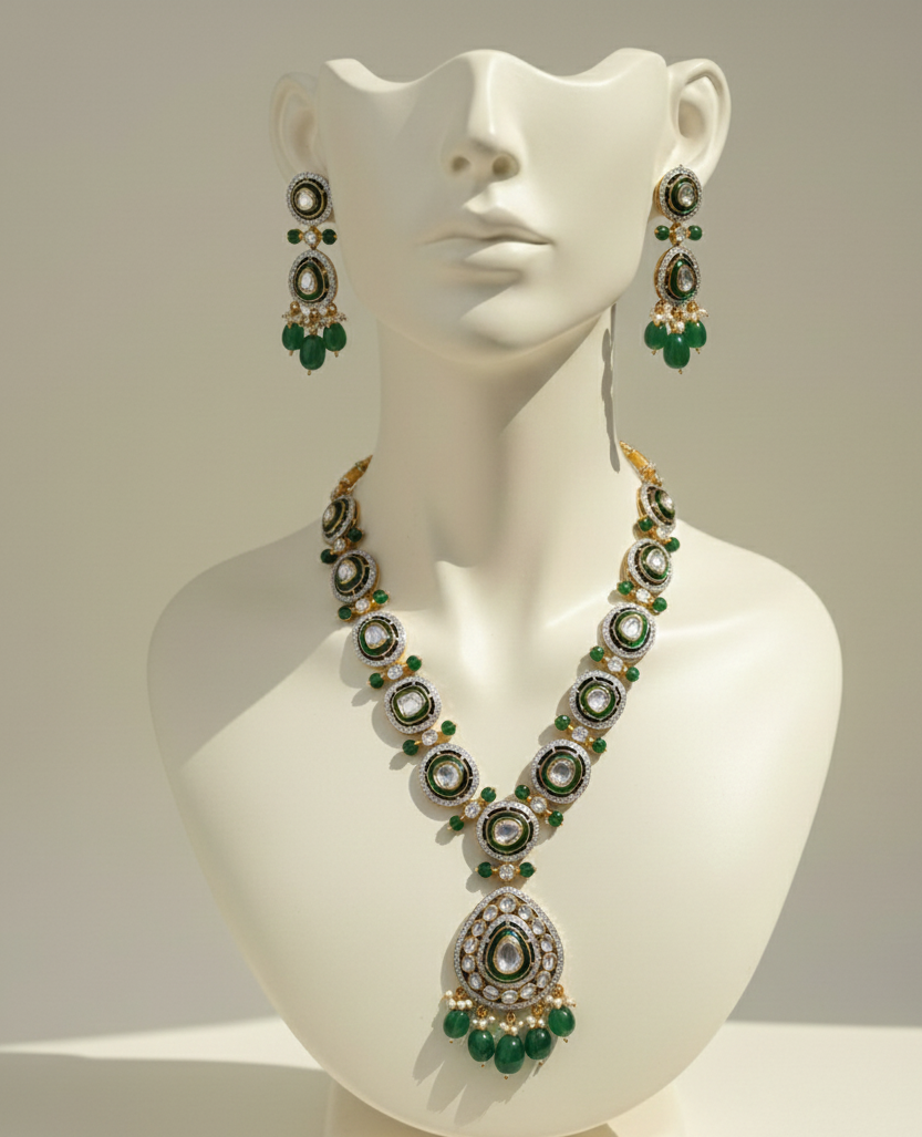 dimond polki single line