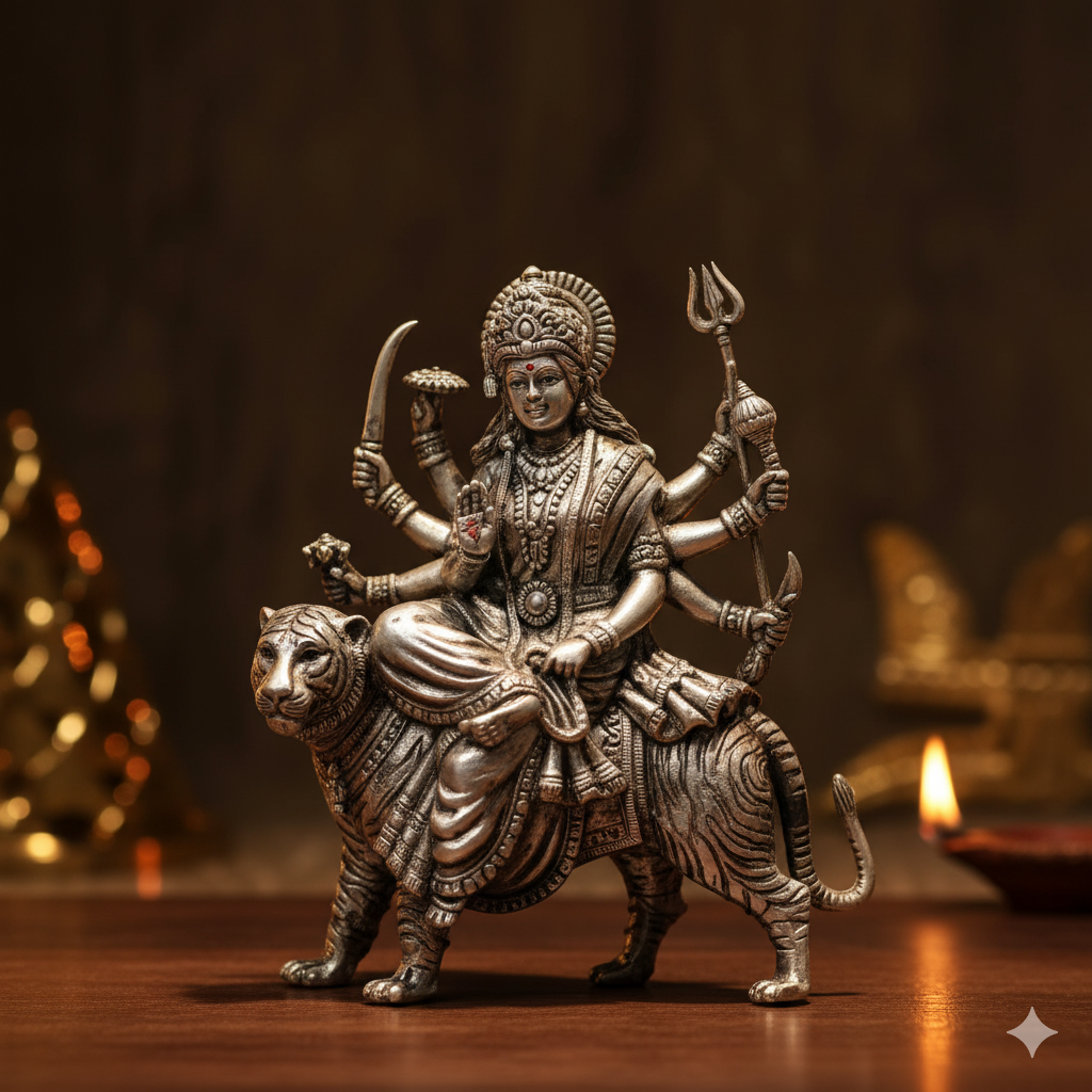 pure silver idol for puja