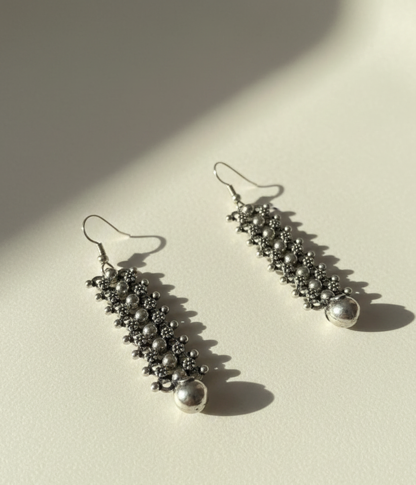 silver women earings