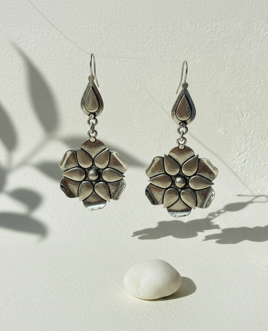 silver women earings