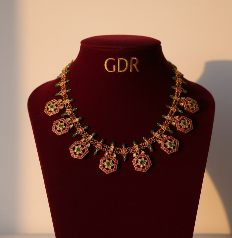 22k kundan jadau buttumala