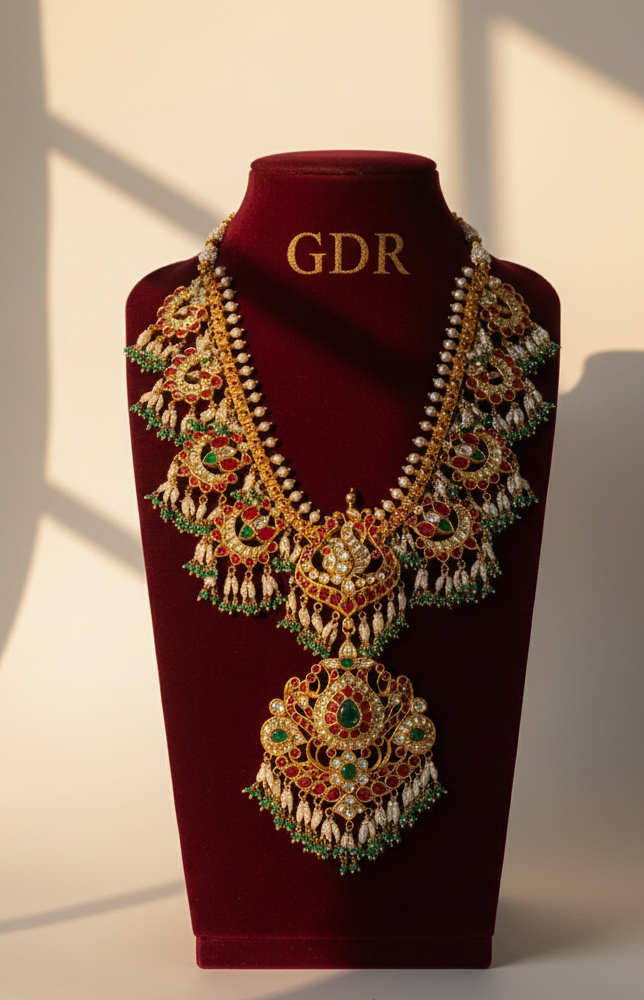 22k proper jadau kundan guttapusalu